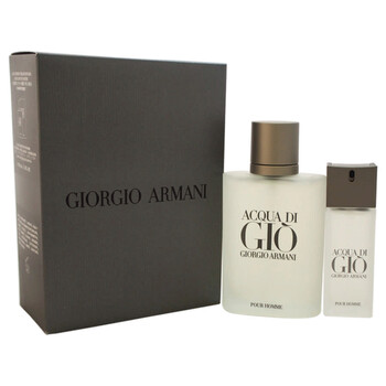 Acqua Di Gio by Giorgio Armani for Men  2 Pc Gift Set 3.4oz EDT Spray 0.5oz EDT Spray