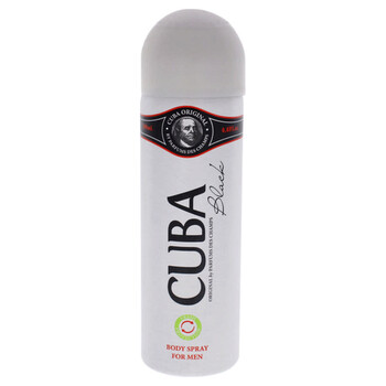 Black by Cuba for Men  6.6 oz Body Spray