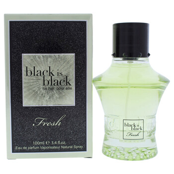 Black is Black Fresh by Nu Parfums for Women  3.4 oz EDP Spray