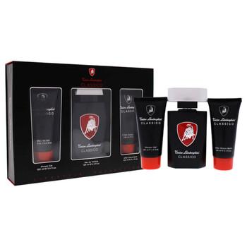 Classico by Tonino Lamborghini for Men  3 Pc Gift Set 4.2oz EDT Spray 3.4oz Shower Gel 3.4oz After Shave Balm