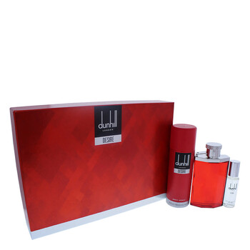 Desire by Alfred Dunhill for Men  3 Pc Gift Set 3.4oz EDT Spray 1oz EDT Spray 6.6oz Body Spray
