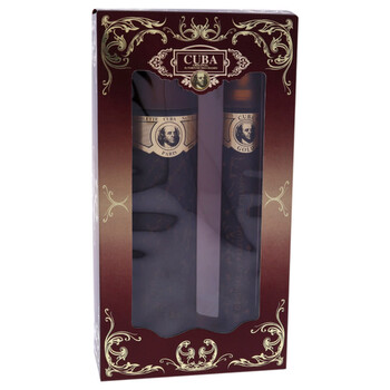 Gold by Cuba for Men  2 Pc Gift Set 3.3oz EDT Spray 1.17oz EDT Spray