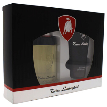 Invincibile by Tonino Lamborghini for Men  3 Pc Gift Set 2.5oz EDT Spray 5oz Shower Gel 1 Pc Bag