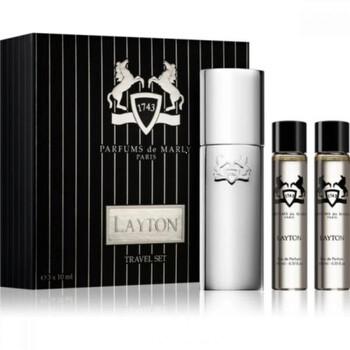Layton Royal Essence Cologne 3 x .34 oz EDP Sprays Travel Set for Men