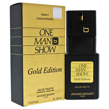 One Man Show Gold  Jacques Bogart EDT Spray 3.3 oz 100 ml m