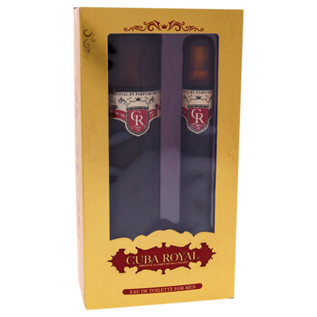 Royal by Cuba for Men  2 Pc Gift Set 3.3oz EDT Spray 1.17oz EDT Spray