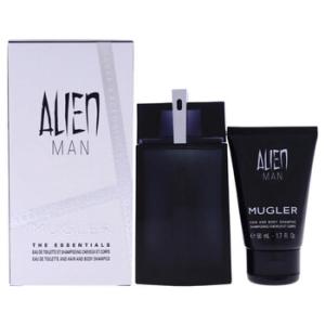 Alien Man by Thierry Mugler for Men  2 Pc Gift Set 3.4 oz EDT Spray 1.7oz Hair and Body Shampoo