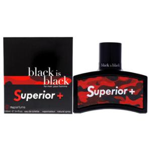 Black Is Black Superior by Nu Parfums for Men  3.4 oz EDT Spray