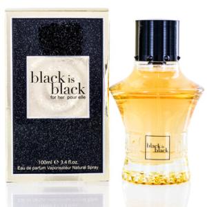 Black Is Black  Nu Parfums EDP Spray 3.4 oz 100 ml w