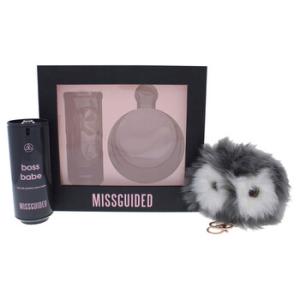 Boss Babe by Missguided for Women  2 Pc Gift Set 2.7oz EDP Spray Pom Pom Keyring