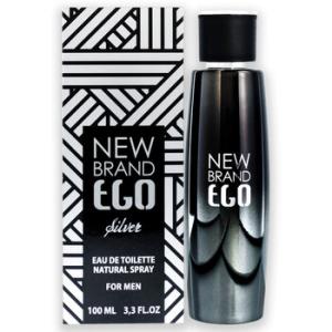 Ego Silver by New Brand for Men  3.3 oz EDT Spray