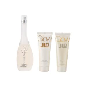 Glow by Jennifer Lopez for Women  3 Pc Gift Set 3.3oz EDT Spray 2.5oz Body Lotion 2.5oz Shower Gel