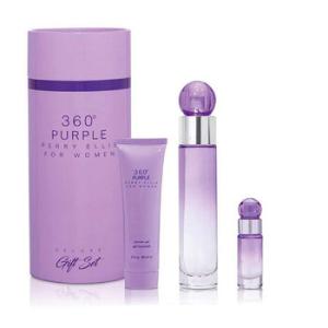 360 Degrees Purple for Women 3pcs EDP Gift Set