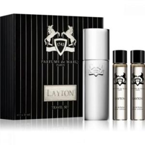 Layton Royal Essence Cologne 3 x .34 oz EDP Sprays Travel Set for Men
