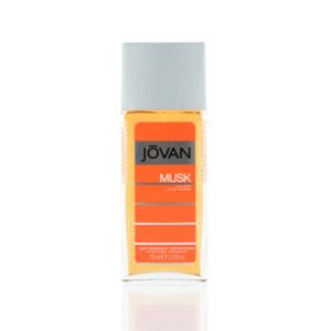 Musk Men  Jovan Body Fragrance Spray Glass 2.5 oz 75 ml m