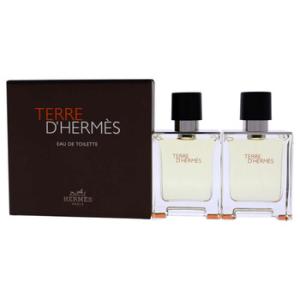 Terre DHermes by Hermes for Men  2 Pc Gift Set 2 x 1.6oz EDT Spray