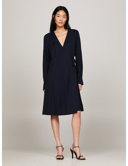 Tommy Hilfiger - SEAL AOP F&amp;F KNEE DRESS