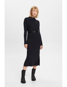 ESPRIT - Knit Mock Neck Midi Dress