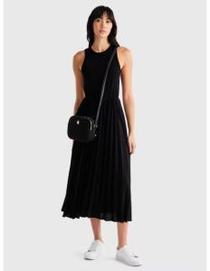 Tommy Hilfiger - RIB TANK PLEATED DRESS MIDI NS