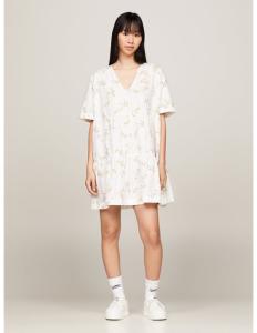 Tommy Jeans - TJW POPLIN A-LINE SS DRESS EXT