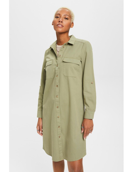 ESPRIT - Cotton shirt dress