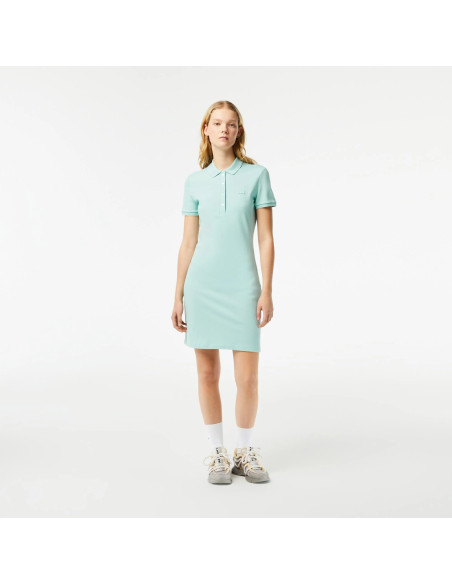 Lacoste - WOMEN'S SLIM FIT STRETCH COTTON PIQUÉ POLO DRESS