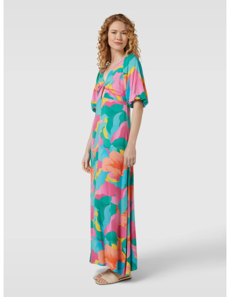 VILA - VIBESTA V-NECK 2/4 MAXI DRESS/DC/SU