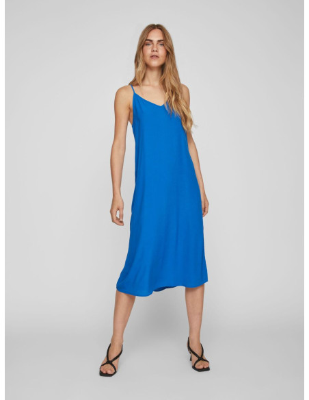 VILA - VIRUMA V-NECK STRAP MIDI CALF DRESS/SU/R