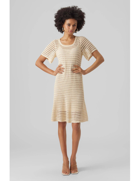 Vero Moda - VMELISA SS SHORT CROCHET DRESS VMA