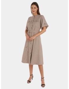 Tommy Hilfiger - RWB CHECK MIDI SHIRT DRESS