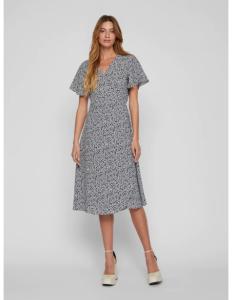 VILA - VILOVIE S/S WRAP MIDI DRESS/SU - NOOS