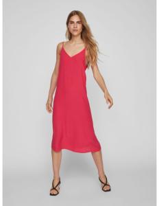 VILA - VIRUMA V-NECK STRAP MIDI CALF DRESS/SU/R