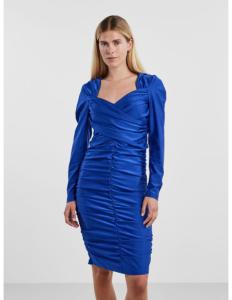 Y.A.S - YASROYAL STRETCH LS RUCHED DRESS - SHOW