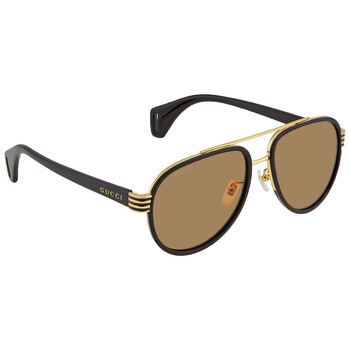 Amber Pilot Sunglasses GG0447S 002