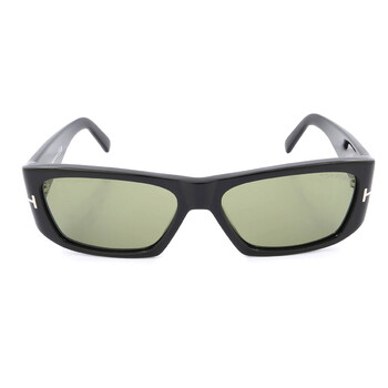 Andres Green Square Sunglasses FT0986 01N