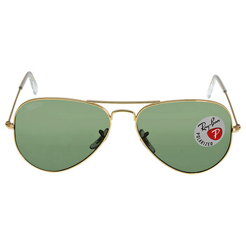 Aviator Classic Polarized Green Classic G15 Sunglasses RB3025 00158