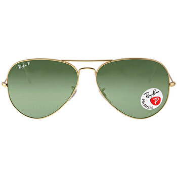 Aviator Classic Polarized Green Sunglasses RB3025 00158