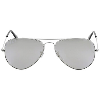 Aviator Classic Polarized Grey Mirror Sunglasses RB3025 00359