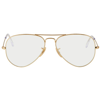 Aviator Clear Evolve Grey Sunglasses RB3025 0015F