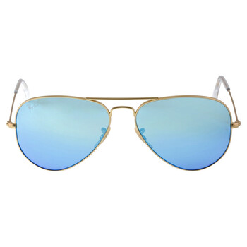 Aviator Flash Lenses Polarized Blue Sunglasses RB3025 1124L