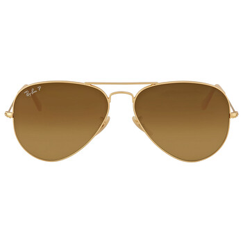 Aviator Gradient Polarized Brown Gradient Aviator Sunglasses RB3025 112M2