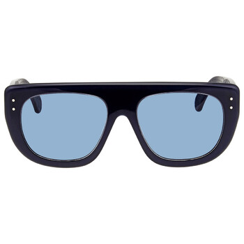 Azzedine Alaia Blue Rectangular Sunglasses AA0033S003