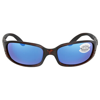 BRINE Blue Mirror Polarized Glass Sunglasses BR 10 OBMGLP