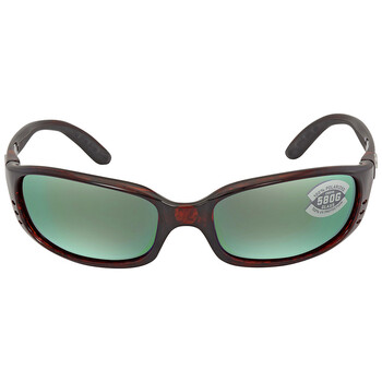 BRINE Green Mirror Polarized Glass Sunglasses BR 10 OGMGLP