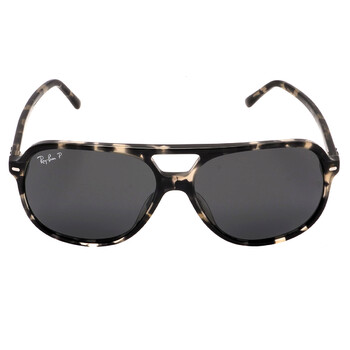 Bill Polarized Black Square Sunglasses RB2198 133348