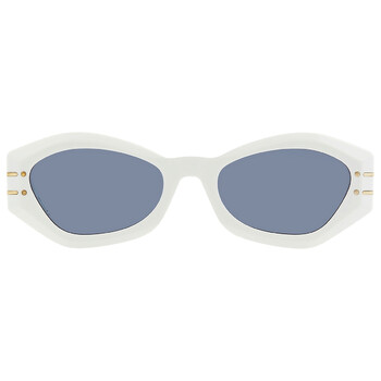 Blue Geometric Sunglasses DIORSIGNATURE B1U 50B0