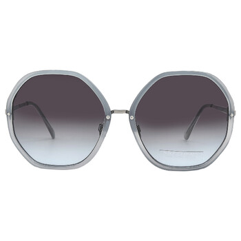 Blue Gradient Geometric Sunglasses SE6186 92W