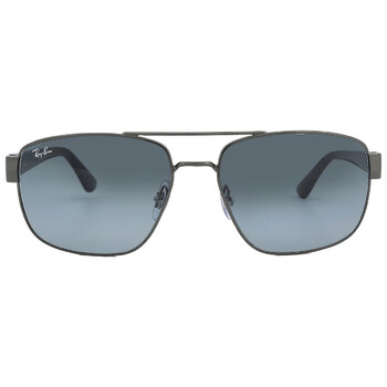 Blue Gradient Grey Aviator Sunglasses RB3663 0043M
