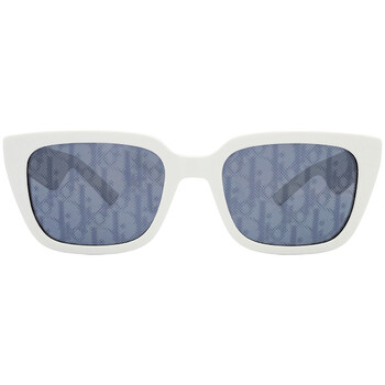 Blue Logo Square Sunglasses DIOR B27 S2I 50B8