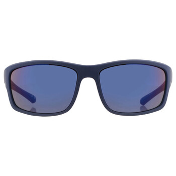 Blue Mirror Wrap Sunglasses HD0671S 91X